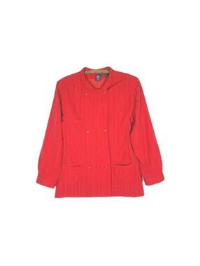 Vintage Wool Jacket Emanuel Ungaro Parallele Paris Mod Orange Red Rainbow Stripe